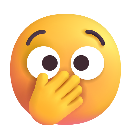 Face with Open Eyes and Hand Over Mouth, the design in this release