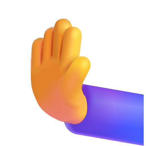Leftwards Pushing Hand as drawn by Microsoft 3D Fluent in Fluent 15.1
