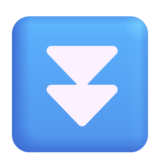 Fast Down Button as drawn by Microsoft 3D Fluent in Fluent 15.1