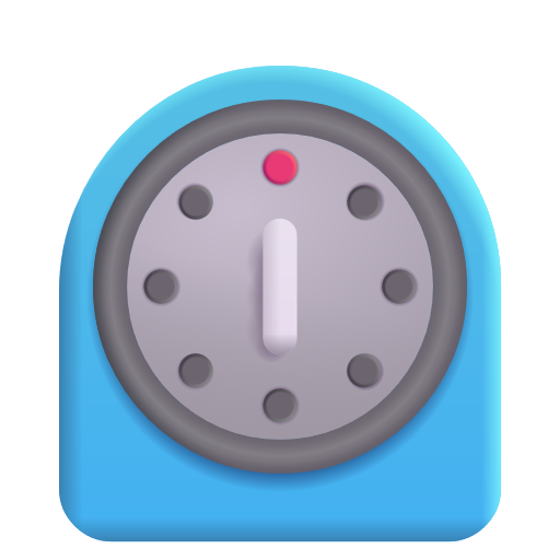 타이머 시계 as drawn by Microsoft 3D Fluent in Fluent 15.1