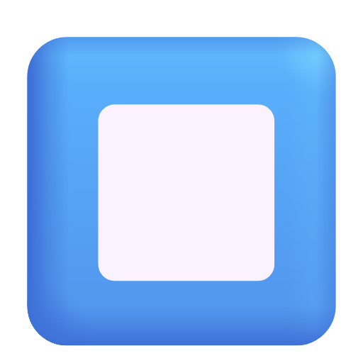 Stop Button as drawn by Microsoft 3D Fluent in Fluent 15.1
