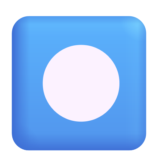 Record Button as drawn by Microsoft 3D Fluent in Fluent 15.1