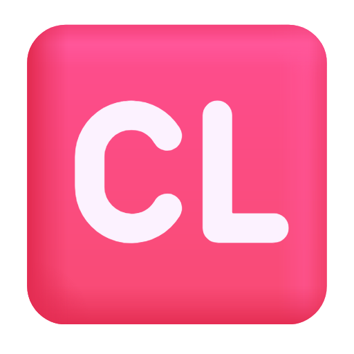 CLマーク as rendered by Microsoft 3D Fluent