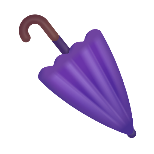 closed umbrella as rendered by Microsoft 3D Fluent