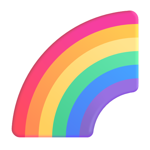 rainbow as rendered by Microsoft 3D Fluent