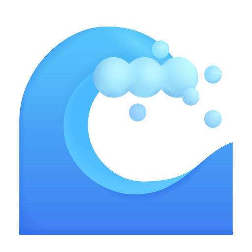 water wave as rendered by Microsoft 3D Fluent