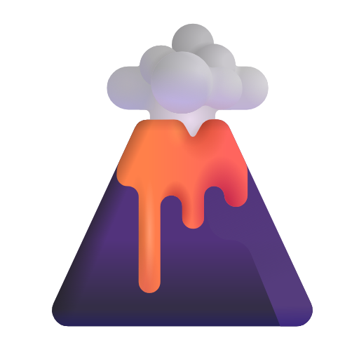 火山 as rendered by Microsoft 3D Fluent