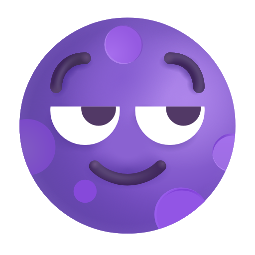 new moon face as rendered by Microsoft 3D Fluent