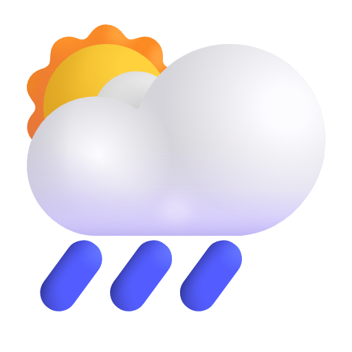 sun behind rain cloud as rendered by Microsoft 3D Fluent