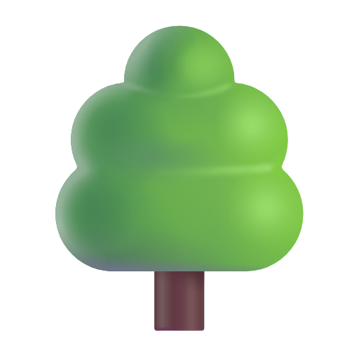 落葉樹 as rendered by Microsoft 3D Fluent