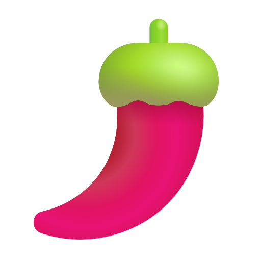 peperoncino as rendered by Microsoft 3D Fluent