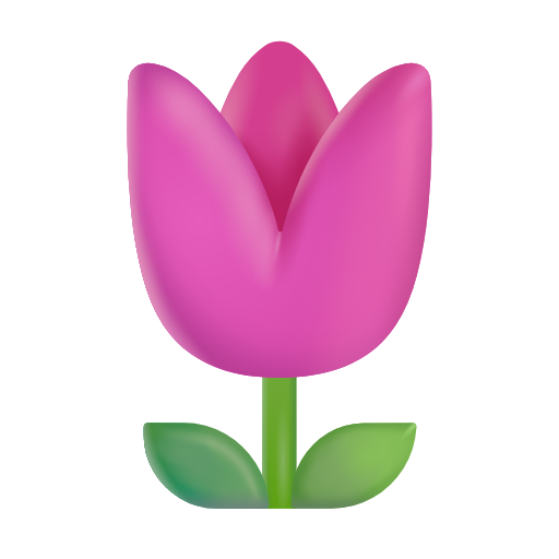 tulipán as rendered by Microsoft 3D Fluent