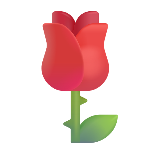 장미꽃 as rendered by Microsoft 3D Fluent