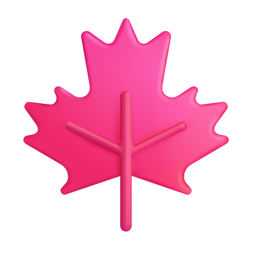 Maple Leaf as drawn by Microsoft 3D Fluent in Fluent 16.0
