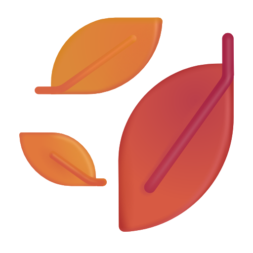 أوراق متساقطة as rendered by Microsoft 3D Fluent