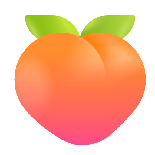 peach as rendered by Microsoft 3D Fluent
