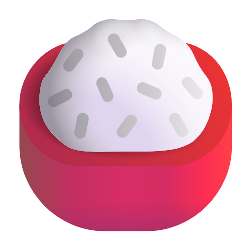 cooked rice as rendered by Microsoft 3D Fluent