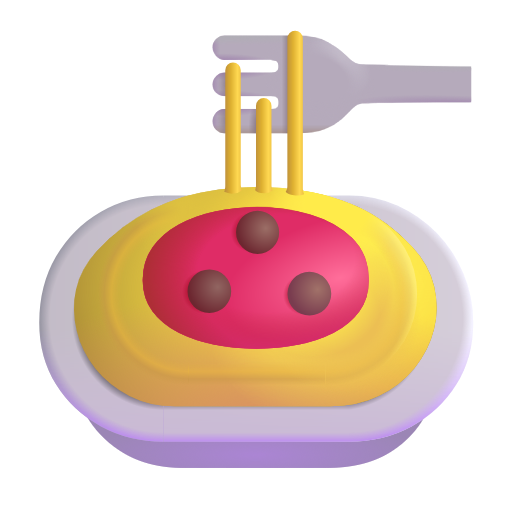 spaghetti as rendered by Microsoft 3D Fluent