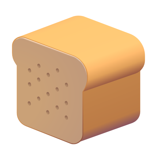 Bread as drawn by Microsoft 3D Fluent in Fluent 16.0