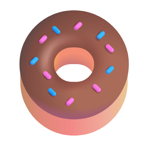 doughnut as rendered by Microsoft 3D Fluent