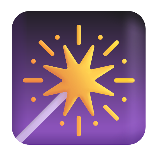 sparkler as rendered by Microsoft 3D Fluent