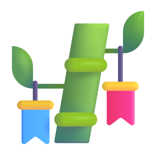 Tanabata-Baum as rendered by Microsoft 3D Fluent