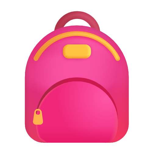 backpack as rendered by Microsoft 3D Fluent