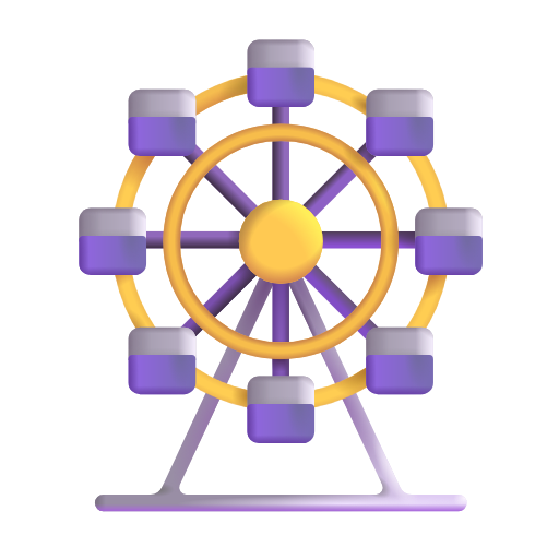 ferris wheel as rendered by Microsoft 3D Fluent