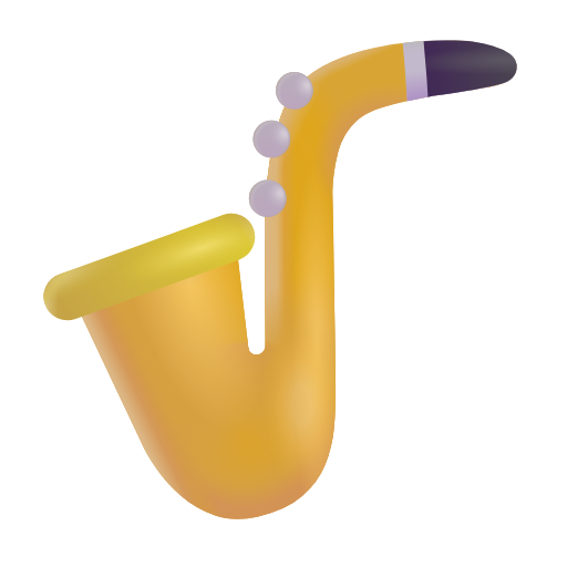saxophone as rendered by Microsoft 3D Fluent