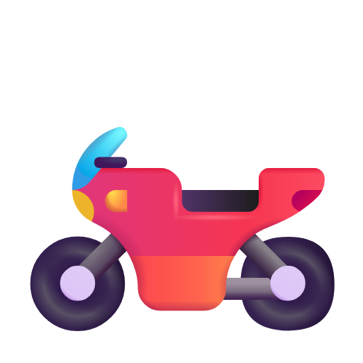 motorcycle as rendered by Microsoft 3D Fluent