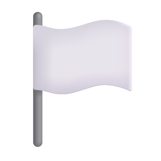 weiße Flagge as rendered by Microsoft 3D Fluent