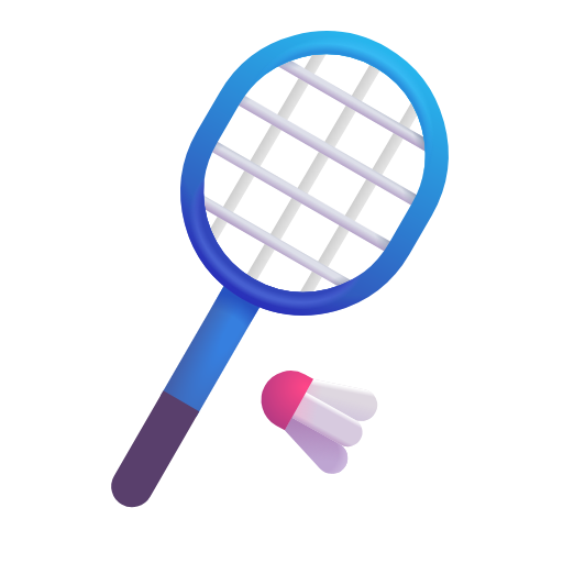 badminton as rendered by Microsoft 3D Fluent