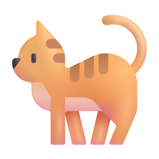 gatto as rendered by Microsoft 3D Fluent