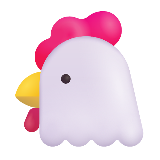 Chicken as drawn by Microsoft 3D Fluent in Fluent 16.0
