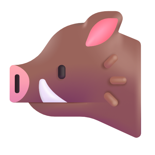 野猪 as rendered by Microsoft 3D Fluent