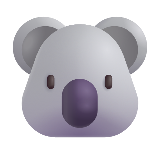 Koala as drawn by Microsoft 3D Fluent in Fluent 16.0