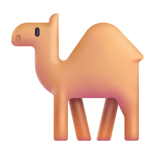 ラクダ as rendered by Microsoft 3D Fluent