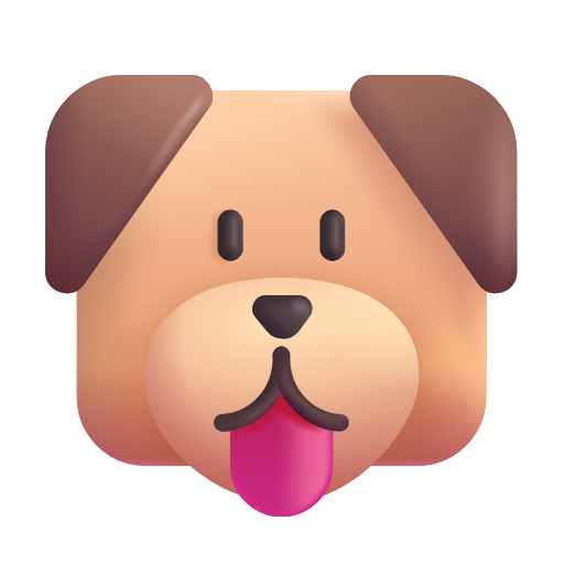 muso di cane as rendered by Microsoft 3D Fluent