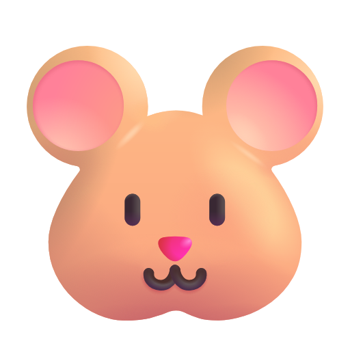 Hamster as rendered by Microsoft 3D Fluent