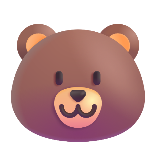 熊 as rendered by Microsoft 3D Fluent