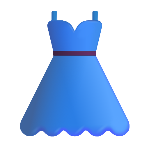 dress as rendered by Microsoft 3D Fluent