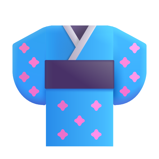 kimono as rendered by Microsoft 3D Fluent