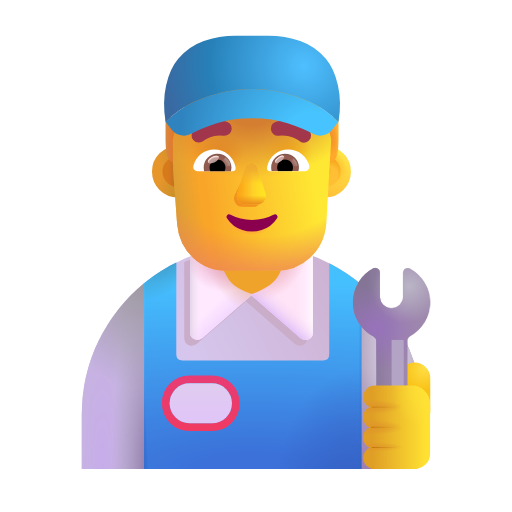 man mechanic as rendered by Microsoft 3D Fluent