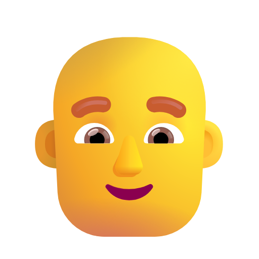 man: bald as rendered by Microsoft 3D Fluent