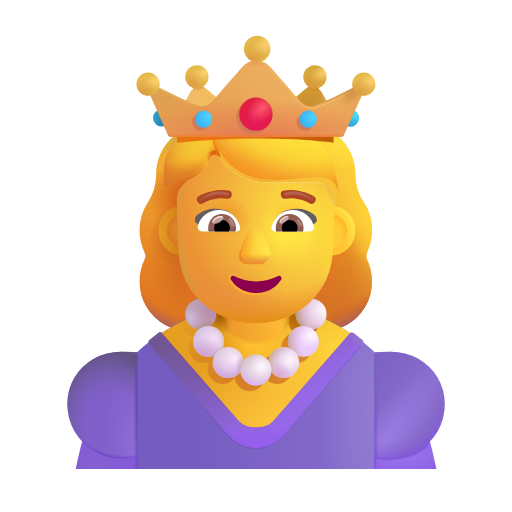 Princess as drawn by Microsoft 3D Fluent in Fluent 16.0