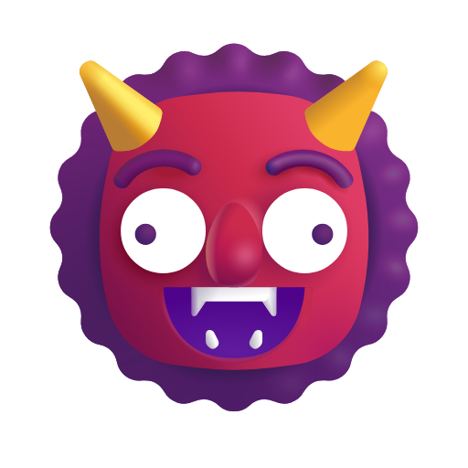 demonio japonés oni as rendered by Microsoft 3D Fluent