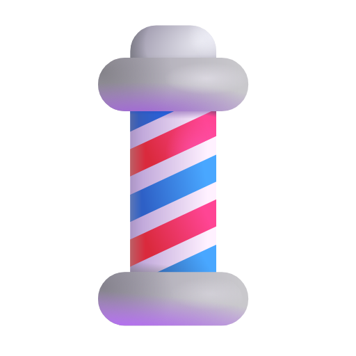 barber pole as rendered by Microsoft 3D Fluent