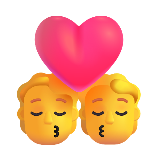kiss as rendered by Microsoft 3D Fluent