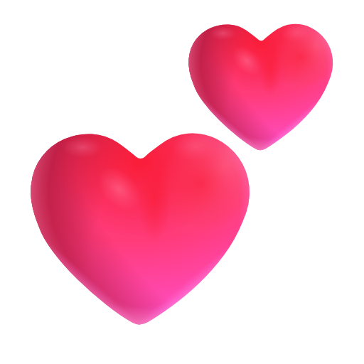 Two Hearts as drawn by Microsoft 3D Fluent in Fluent 16.0