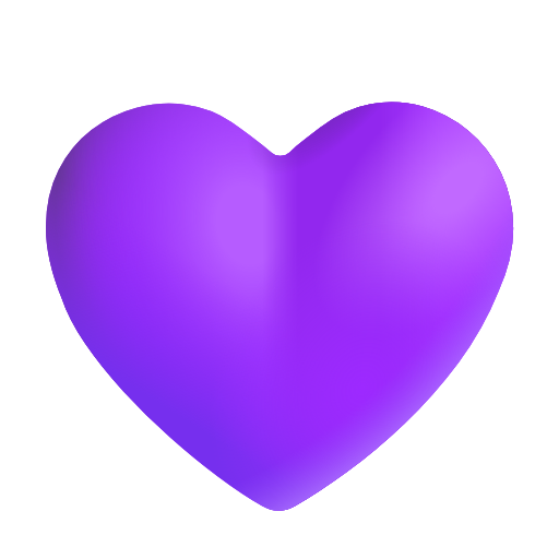 Cuore Viola as drawn by Microsoft 3D Fluent in Fluent 16.0